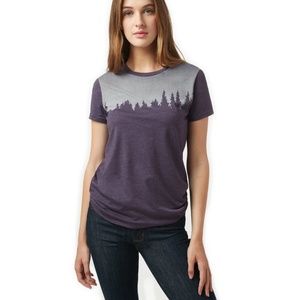 tentree women's juniper tee in purple